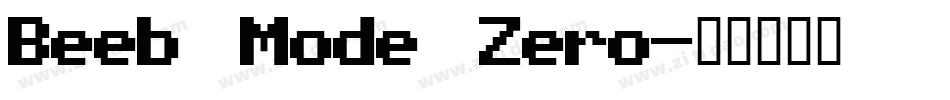 Beeb Mode Zero字体转换